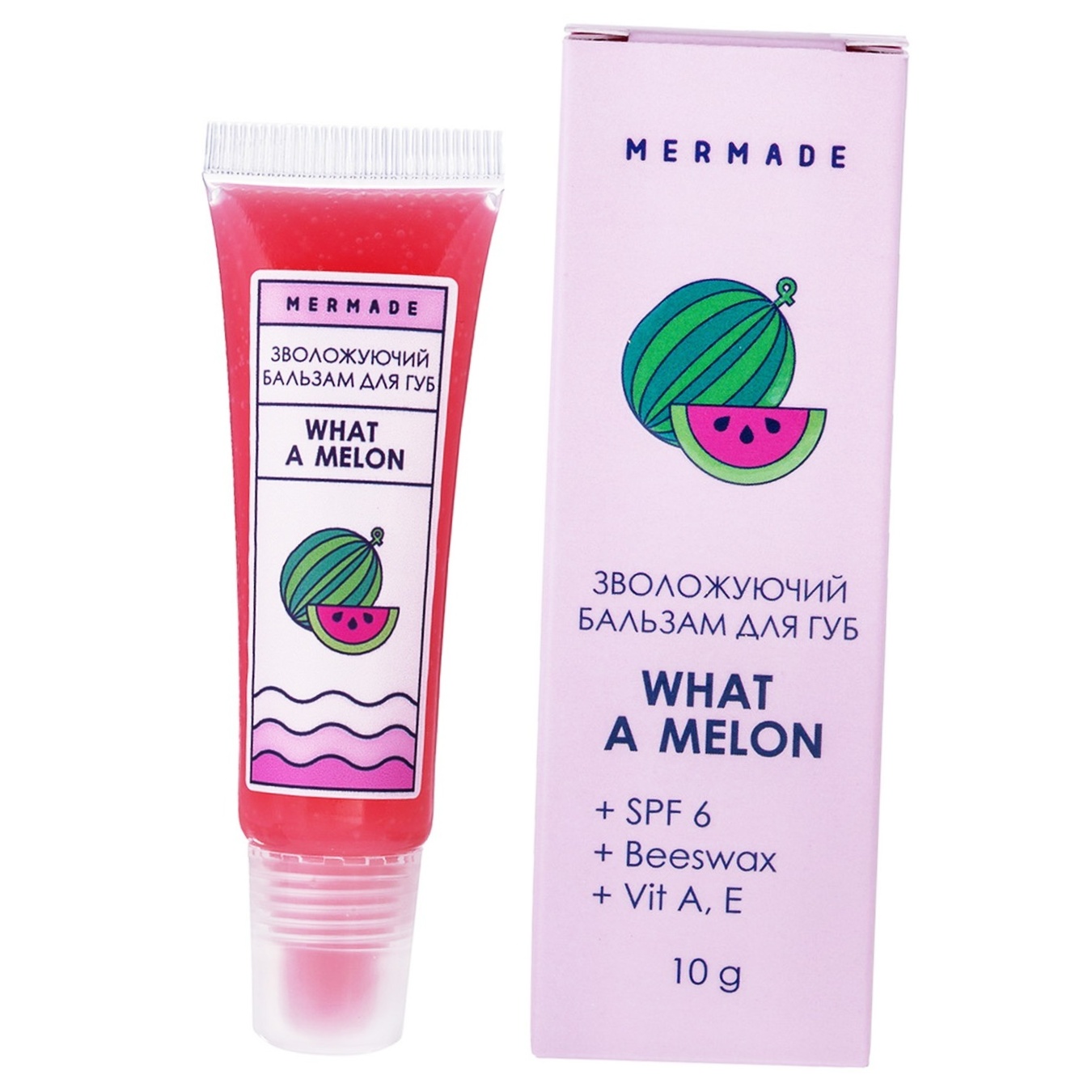 

Зволожуючий бальзам для губ MERMADE What a Melon SPF 6 10мл