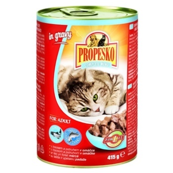 Propesco Wet Food with Salmon and Trout for Cats 415g