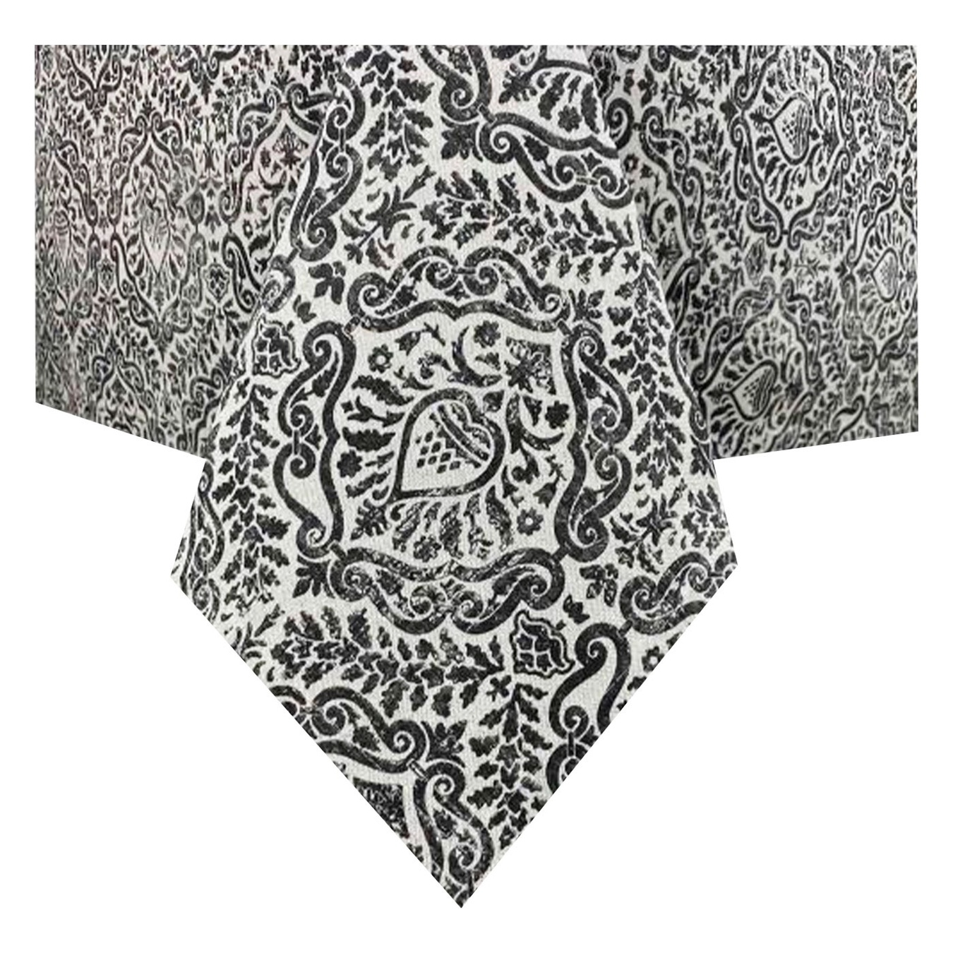 

Скатерть La Nuit Perla Вензель графит 220х133см