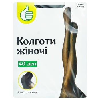 Pouce Black Women's Tights 40den 5s - buy, prices for Auchan - photo 1