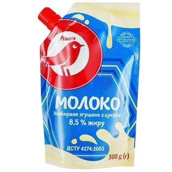 Молоко згущене Auchan 8,5% 300г - купити, ціни на Auchan - фото 1