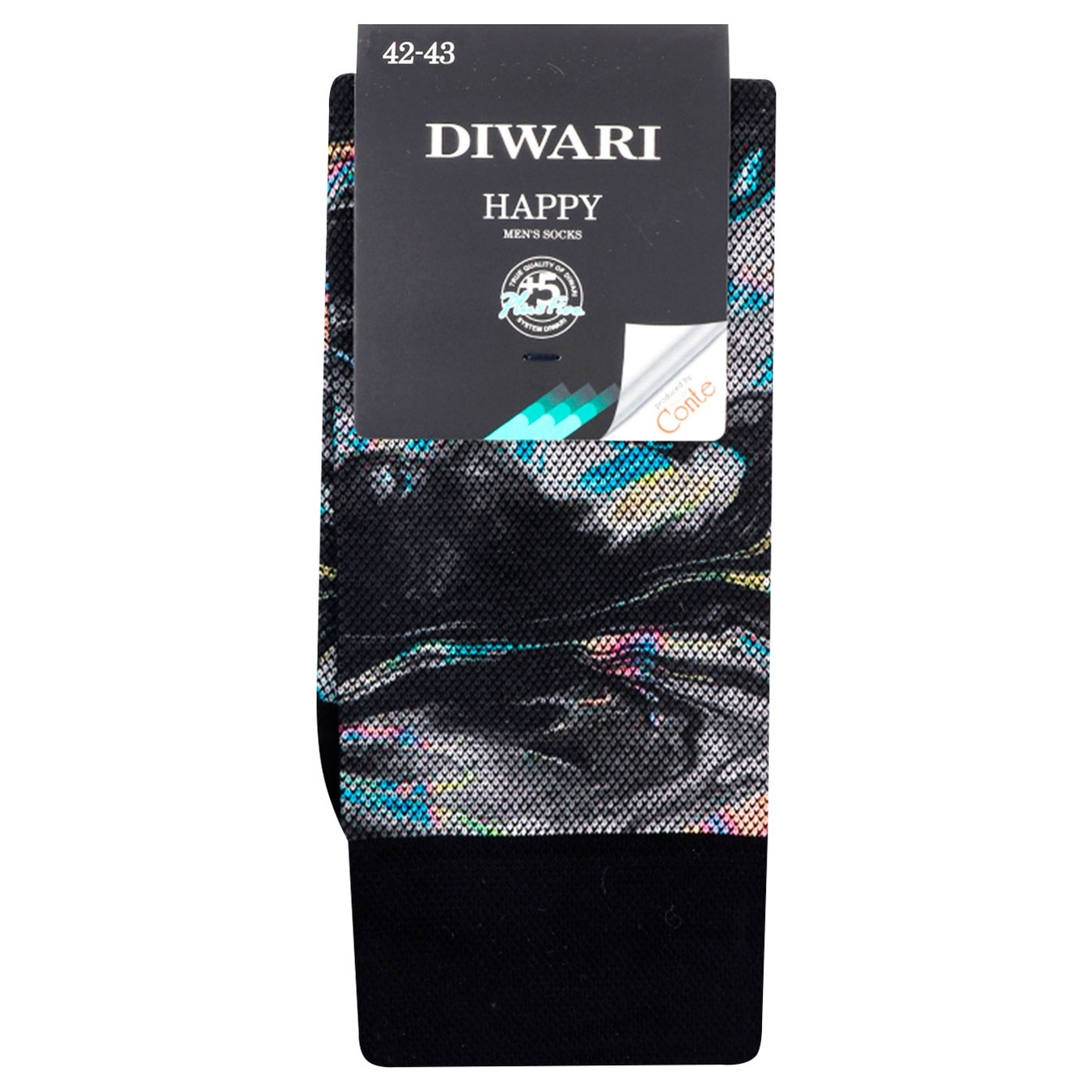 

Носки мужские Diwari Happy черные 27р