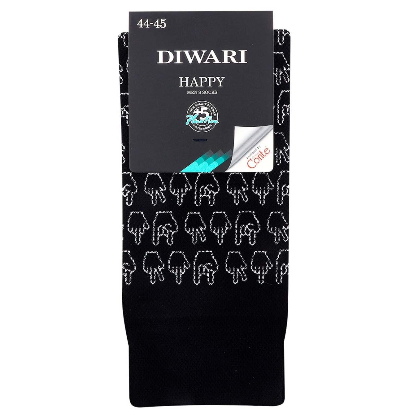

Носки мужские Diwari Happy черные 29р