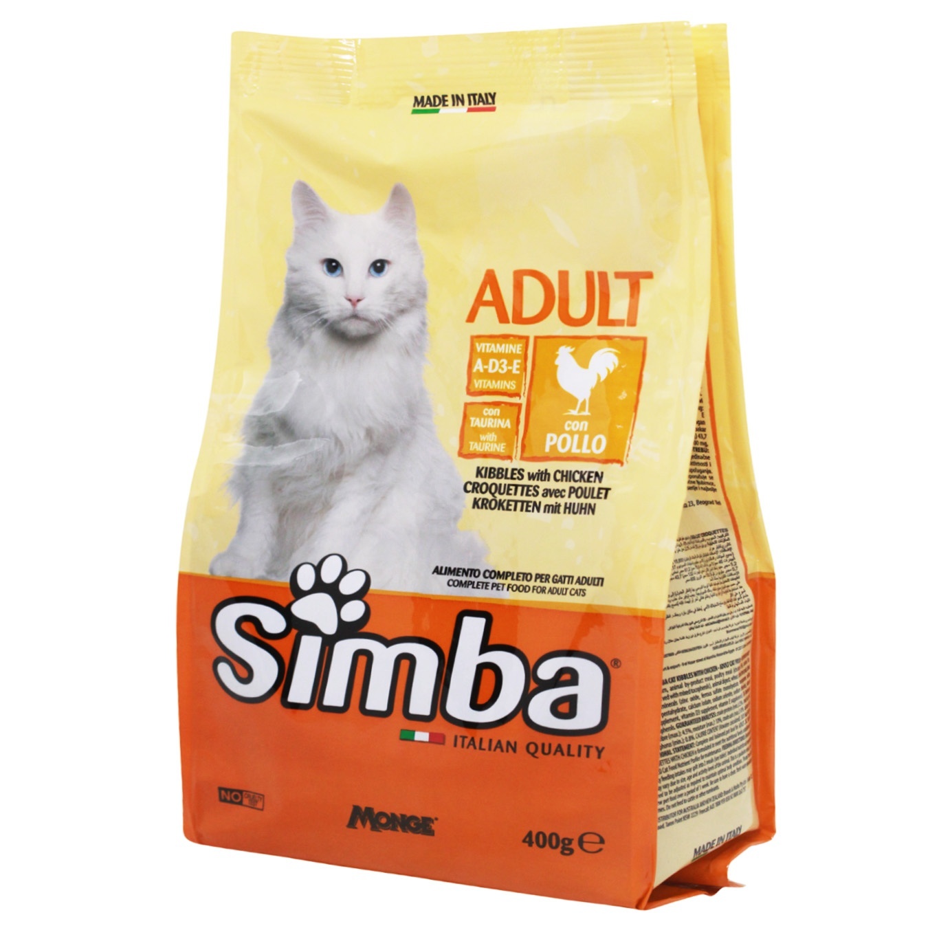 

Сухий корм для котів Monge Simba з куркою 400г
