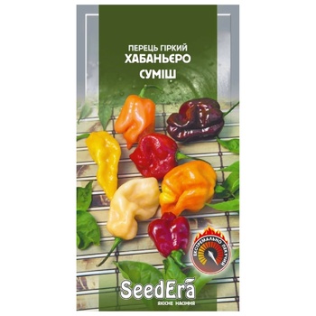 Насіння Seedera Перець гіркий Хабаньеро суміш 5шт