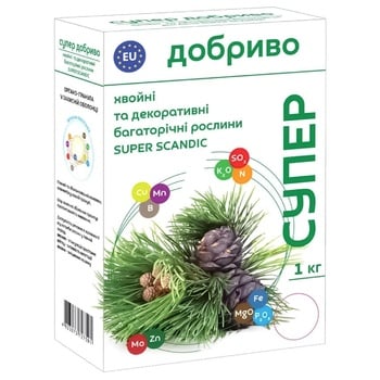 Super Dobryvo Super Scandic Coniferous and Ornamental Perennial Plants Granulated Fertilizer 1kg - buy, prices for - photo 1