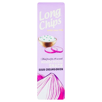 Long Chips Sour Cream and Onion Flavored Potato Chips 75g - buy, prices for - photo 2
