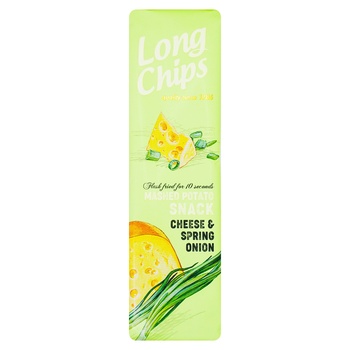 Чіпси Long Chips картопляні зі смаком сиру та цибулі 75г - купити, ціни на - фото 2