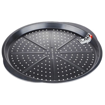 Ambition Lukrecja Perforated Pizza Pan with Non-Stick Covering 35.5cm - buy, prices for NOVUS - photo 2