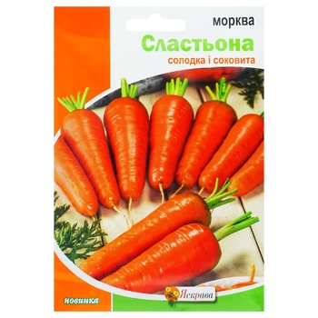 Насіння Яскрава Морква Сластьона 15г - купити, ціни на Auchan - фото 1