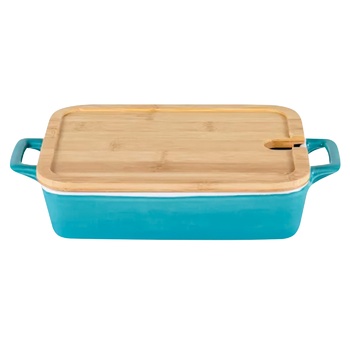 Limited Edition Atico Baking Dish with Bamboo Lid 30х18х5.5cm 1.8л - buy, prices for Vostorg - photo 1