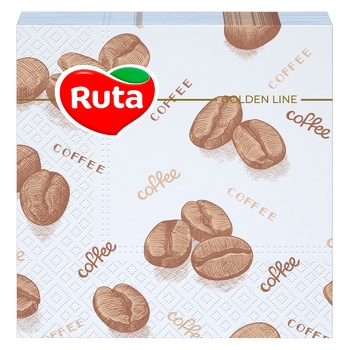 Ruta Double Lux Coffee Napkins 24x24cm 2layer 40pcs - buy, prices for NOVUS - photo 1