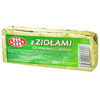 Processed cheese Mlekovita Masovetskiy with herbs 100g Poland - buy, prices for Grono - photo 1