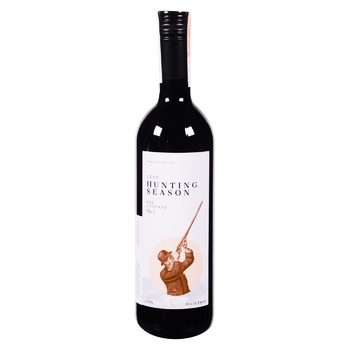 Land of Basarabia Hunting Season №1 Red Dry Wine 12.8% 0.75l - buy, prices for COSMOS - photo 1