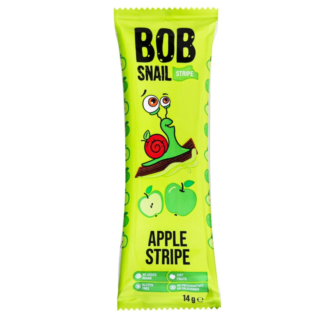 

Конфета Bob Snail Яблочный страйп 14г