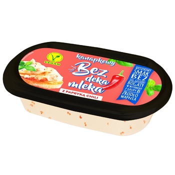 Продукт вегетарианский Bez Deka Mleka Паста со вкусом перца чили 150г - купить, цены на Auchan - фото 1