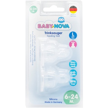 Baby-Nova Flat Silicone Baby's Dummy For Porridge 2s - buy, prices for Vostorg - photo 2