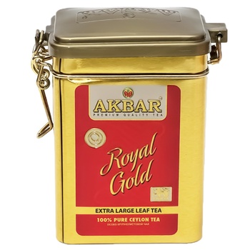 Чай черный Akbar Royal Gold крупнолистовой россыпной 80г