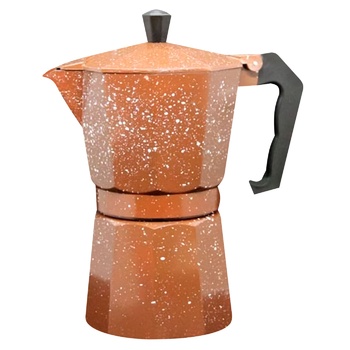 Alu-Brown Geyser Coffee Maker for 6 Cups