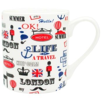 Чашка керамическая Путешествия 240мл - купить, цены на КОСМОС - фото 5