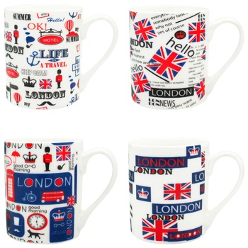 Чашка керамическая Путешествия 240мл - купить, цены на КОСМОС - фото 1