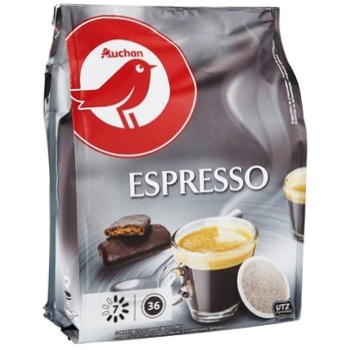 Кава Ашан Espresso в таблетках 36шт 306г - купити, ціни на Auchan - фото 1