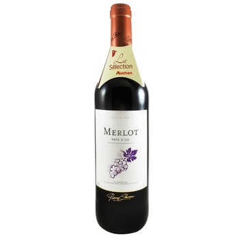 Pierre Chanau Merlot Pays D`OC Red Wine 13.5% 0.75l - buy, prices for - photo 1