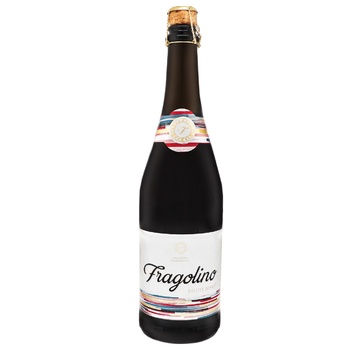 Напиток винный San Martino Fragolino Salute Rosso игристый красный полусладкий 6-6,9% 0,75л - купить, цены на Auchan - фото 1