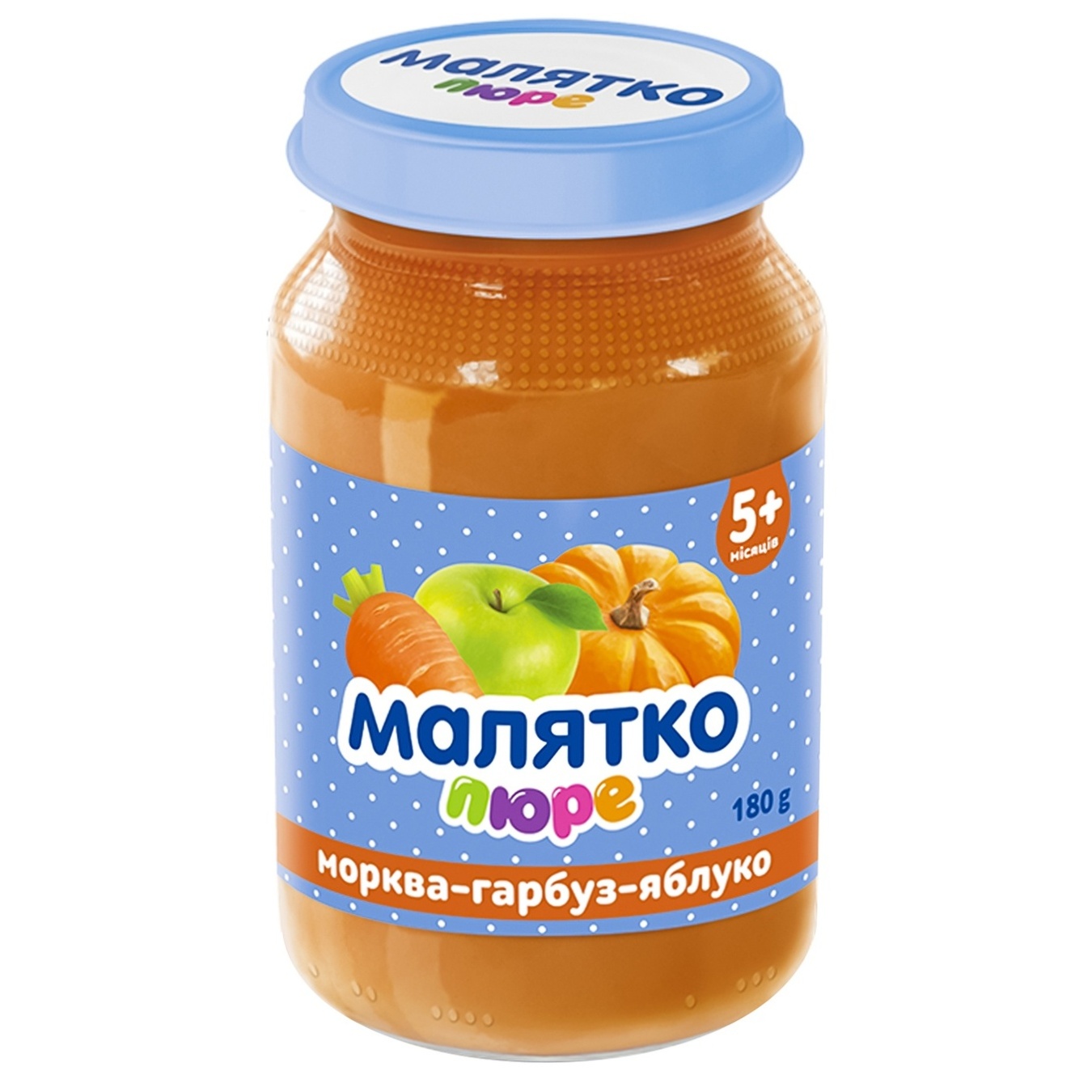 

Пюре Малятко морковь, тыква и яблоко 180г