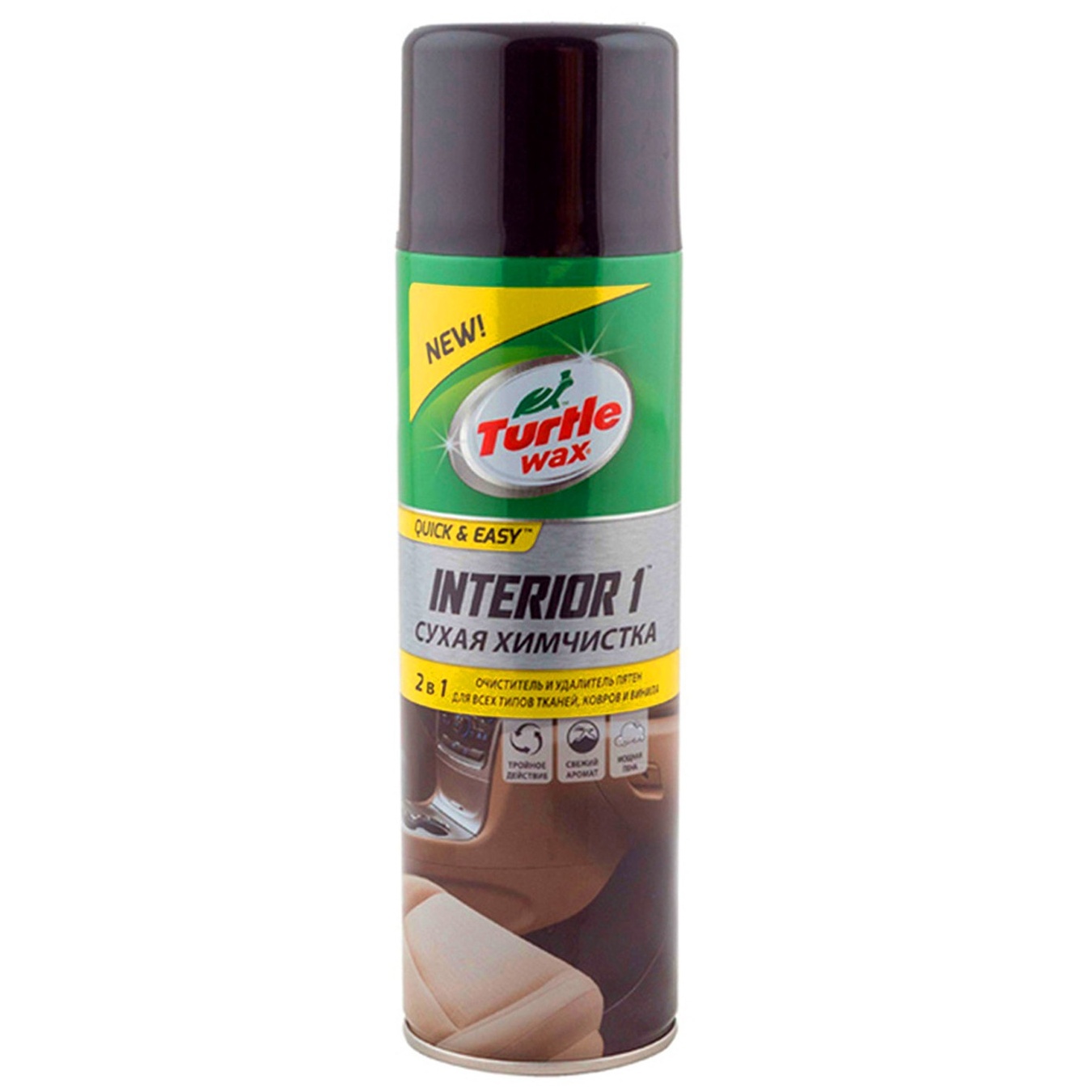 

Химчистка Turtle Wax Interior 1 2в1 сухая 500мл