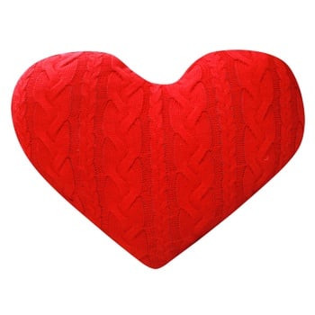 Apt Hit Heart-Shaped Knitted Pillow 46x37cm - buy, prices for - photo 3