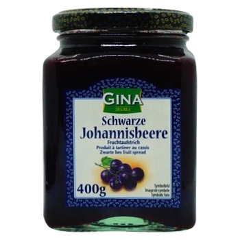 Джем Gina з чорної смородини 400г - купити, ціни на Grono - фото 2