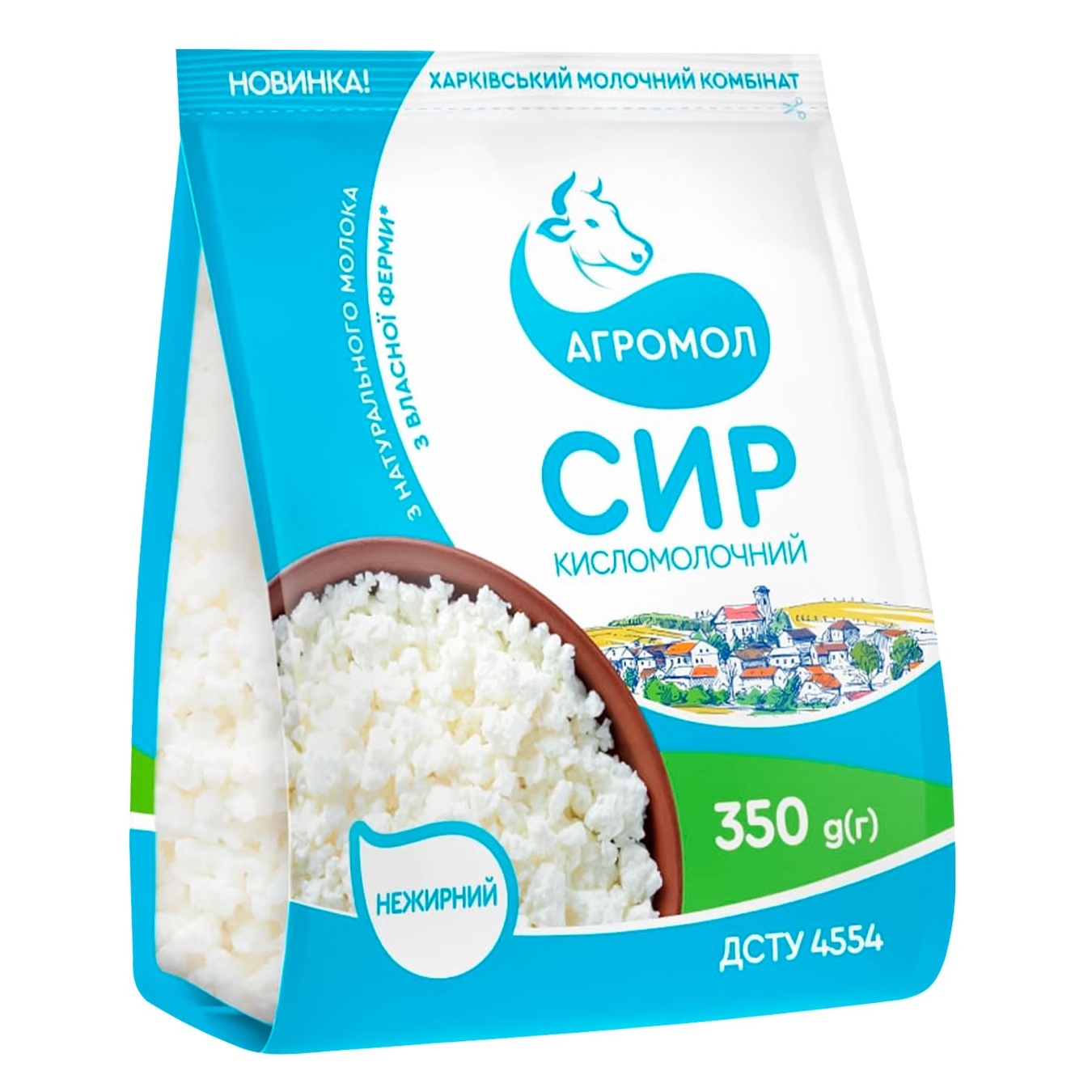 

Сир кисломолочний Агромол 0% 350г м/у