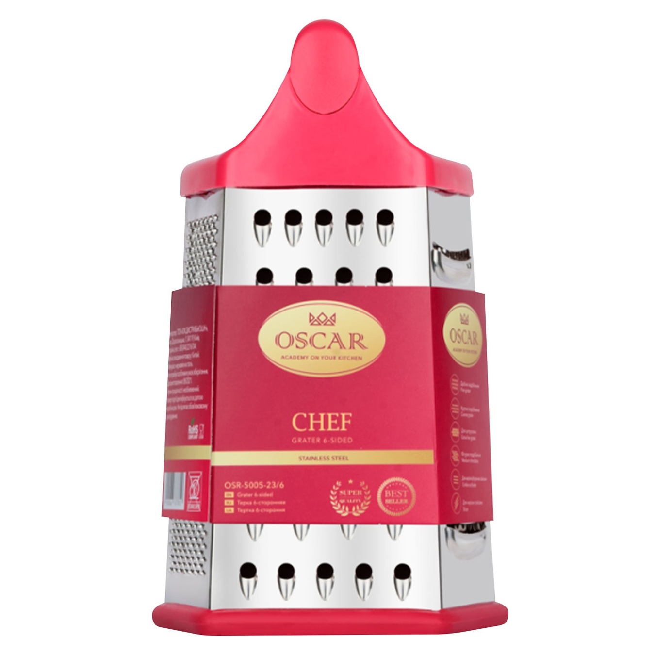 

Терка Oscar Chef 6-ти сторонняя 23см