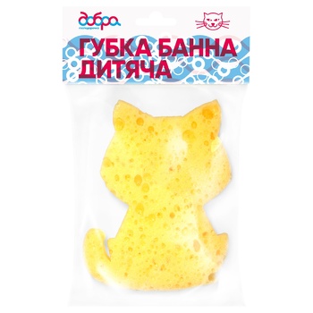 Губка банна Добра Господарочка Котик