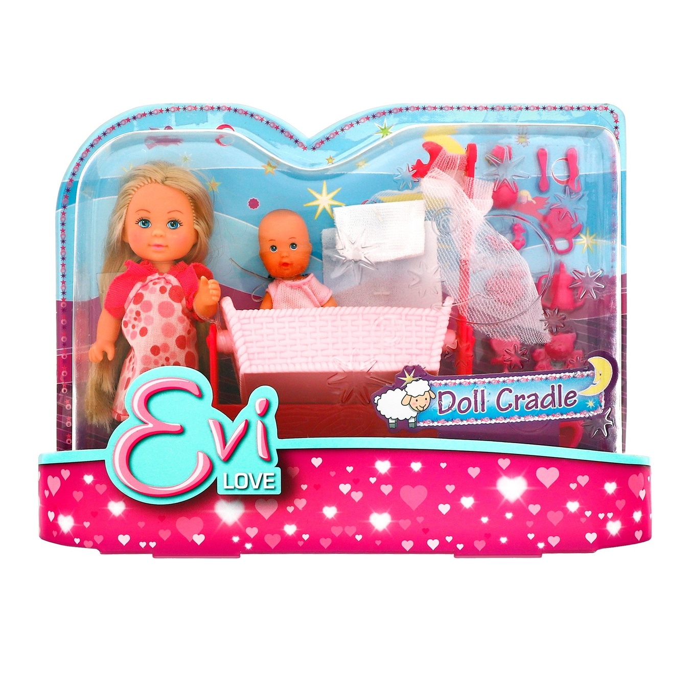 

Кукольный набор Simba Toys Ева с малышом в кроватке