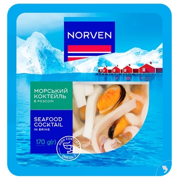 Морський коктейль Norven в розсолі 170г - купити, ціни на Auchan - фото 1