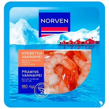 Norven Vannamei Shrimp in Brine 180g - buy, prices for COSMOS - photo 1