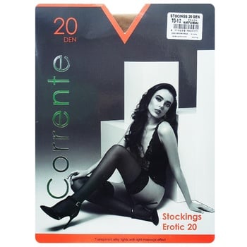 Corrente Natural Stockings 20 den size 1/2 - buy, prices for Auchan - photo 1