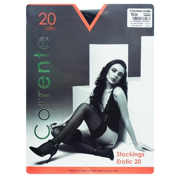 Corrente Nero Stockings 20 den size 3/4 - buy, prices for - photo 1