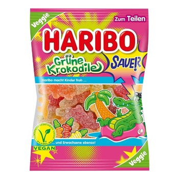 Конфеты желейные Haribo Grüne Krokodile 200г - купить, цены на METRO - фото 1