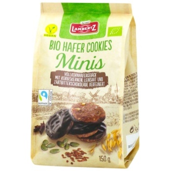 Lambertz Bio Spring Cookies in Dark Chocolate 150g - buy, prices for - photo 1