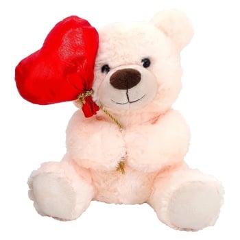 One two fun Teddy Bear Valentine with Ball 25cm - buy, prices for Auchan - photo 2