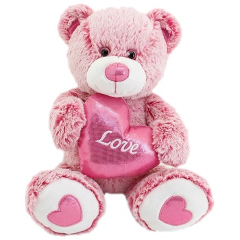 One two fun Valentine Color Teddy Bear 25cm - buy, prices for Auchan - photo 2