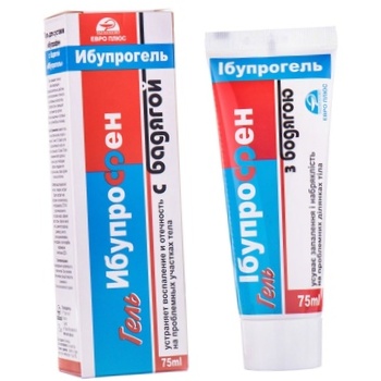 Euro Plus Ibuprogel Gel with Barberry for Joints 75ml - buy, prices for Auchan - photo 1