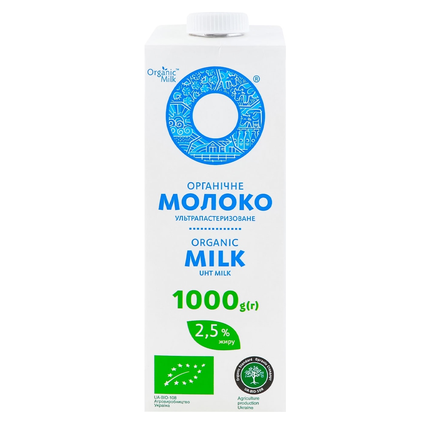 

Молоко Organic Milk ультрапастеризованное 2,5% 1кг