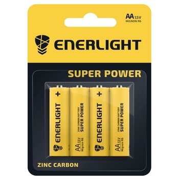 Батарейка Enerlight Super Power AA BLI 4шт - купити, ціни на Ідеал - фото 1