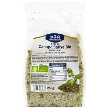 Sottolestelle Dehusked Hemp Seeds 250g - buy, prices for COSMOS - photo 1
