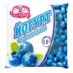 Йогурт Заріччя  чорниця  1,5% 400г