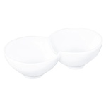 Wilmax 2-Section Snacks Dish 18x9x5cm